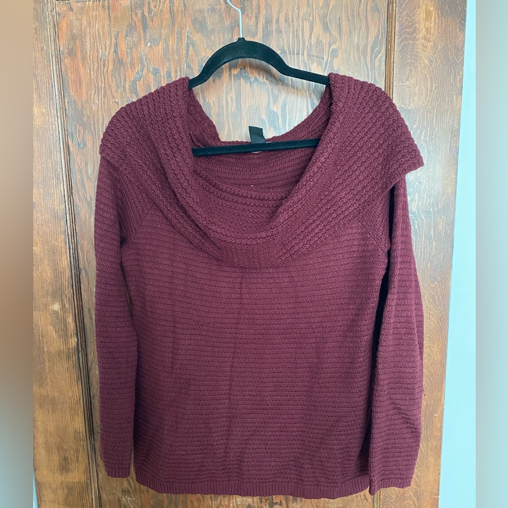 White House Black market open neck sweater